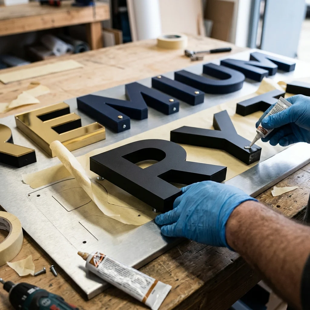 งานป้าย 3D Signage ตัวอักษรอะคริลิก